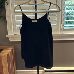 Aritzia Babaton Black Mesh Detail Tank Top